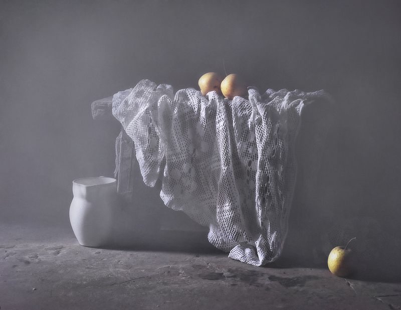 натюрморт, лето, август, груши, утро, still life Медовый месяц или утро китайской грушиphoto preview