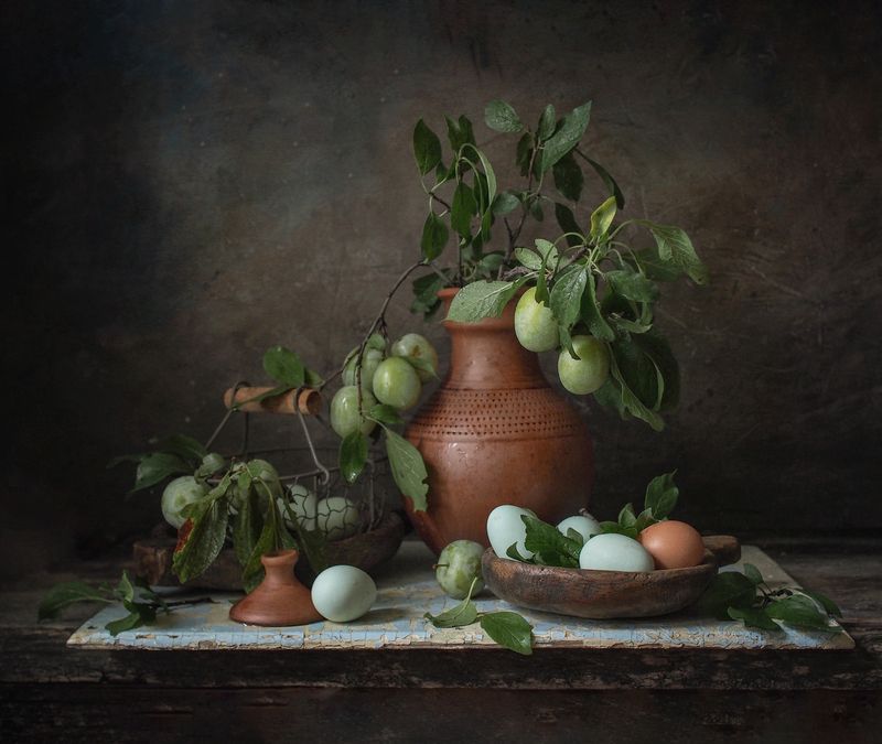 Зеленые сливы, голубые яйца...дубль 2photo preview