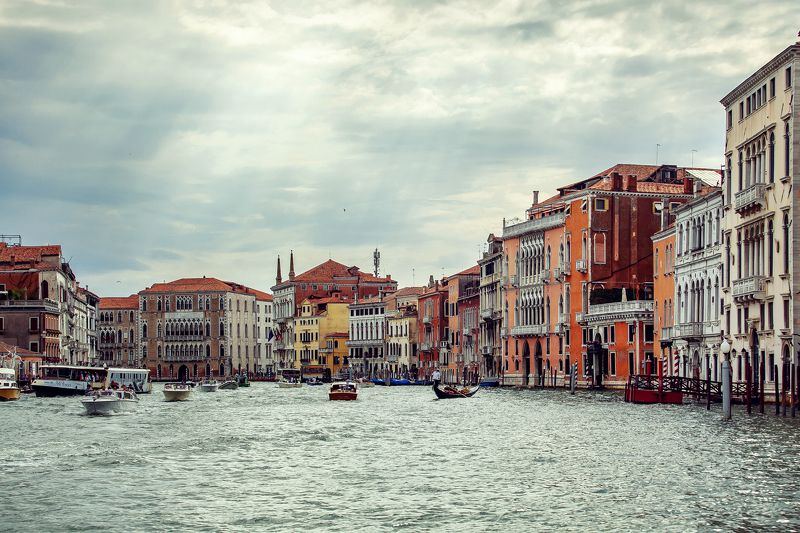 венеция, вода, гандола, город, городской пейзаж, гранд канал, дома, италия Движение-жизнь. Венецияphoto preview