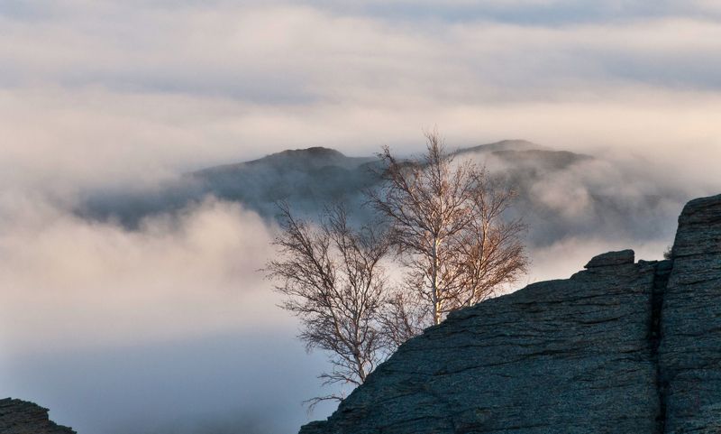 Казахстан. Балкантау. Ку. горы. туман.  Туманы Балкантау.photo preview