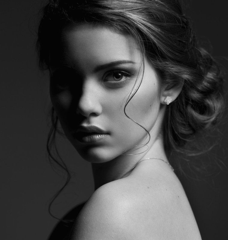 Beauty, Black and white, Face, Girl, Lady, Portrait Helenphoto preview