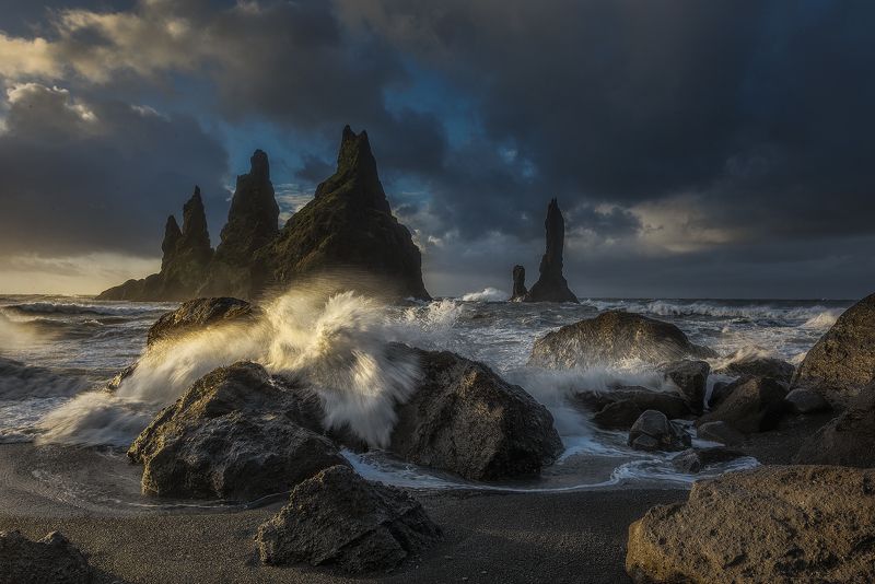 Iceland, Ocean, Reynisdrangar Reynisdrangarphoto preview