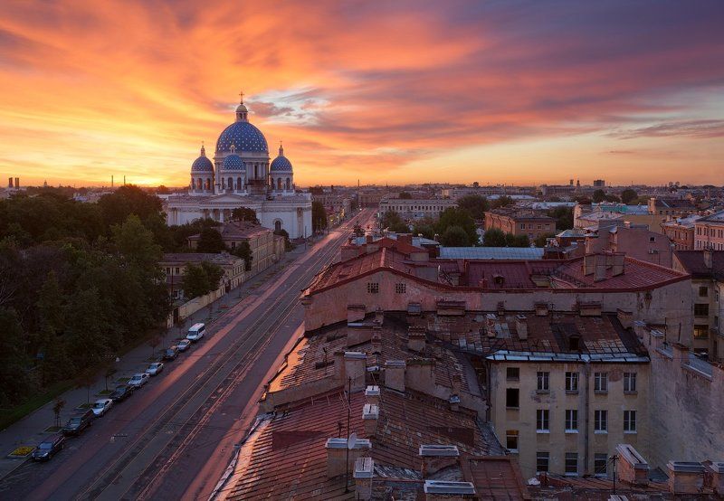 Белые ночи, Дворы-колодцы, Питер, Рассвет, Санкт-Петербург, Троицкий собор Санкт-Петербург: Троицкий соборphoto preview