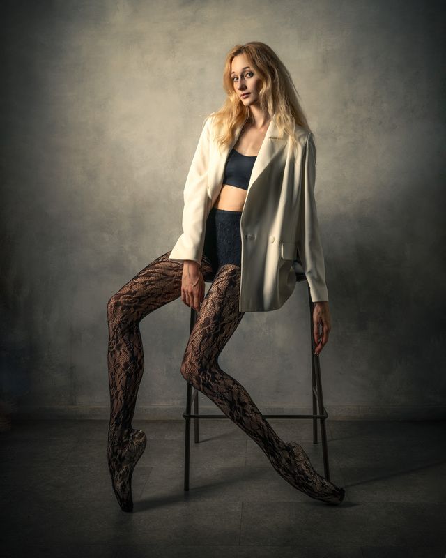 девушка, портрет, боди, балет, балерина, пуанты Балеринаphoto preview