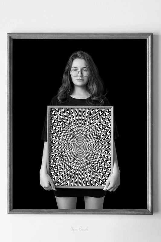 портрет, фотопроект, женский портрет, чб Иллюзияphoto preview