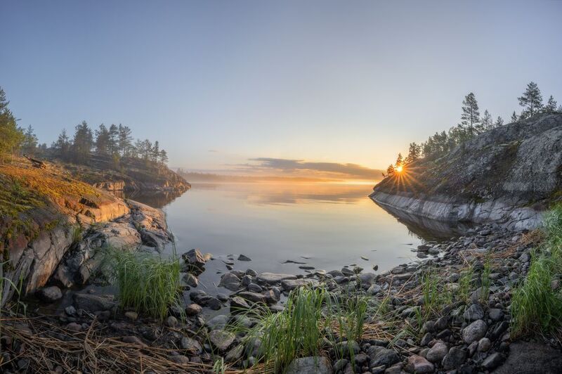 ладога, шхеры, карелия, ладожскиешхеры, ладожскоеозеро, karelia, ladoga Первые лучи солнца на Ладогеphoto preview