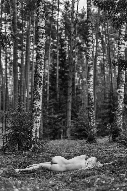 Miškas, moteris, nuoga, samana Лесphoto preview