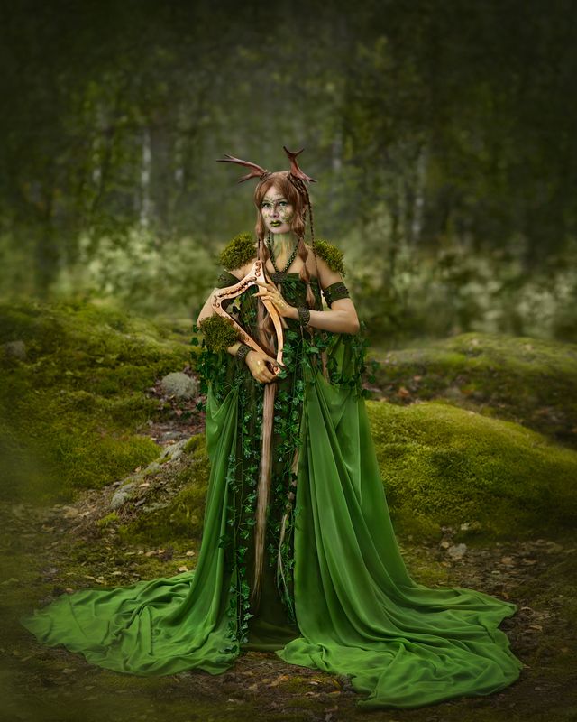 фотограф юлия дюдина, фотограф нижний новгород, арт фотограф,  волшебная фотосессия, лесной дух, лесная нимфа Лесной духphoto preview