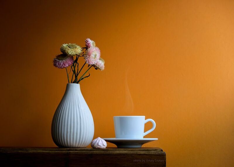 цветы, кофе, натюрморт, напиток, аромат, вкусно, flowers, coffee, still life, drink, aroma, delicious, bouquet , flowers Чашка кофе и цветы..photo preview