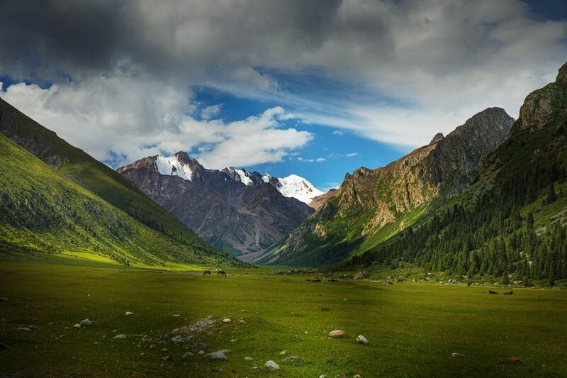 abashkin sergey, абашкин сергей, природа, forest, nature, пейзаж, тургень-аксу, горы, лошадь, кыргызстан, облака,  тяньшань, скалы, киргизия,  перевал Ущелье Тургень-Аксуphoto preview