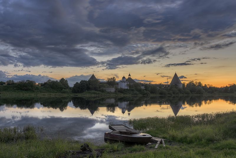 лето, река, ккрепость photo preview