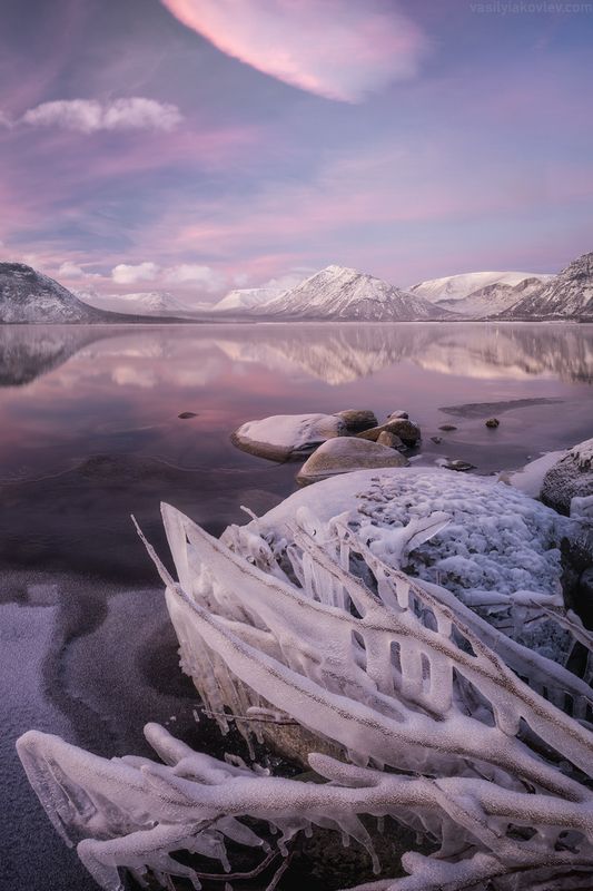 кольский, фототур, яковлевфототур, кандалакша, волосяная, териберка, мурманск, северноесияние, сияние Вечер в Хибинахphoto preview