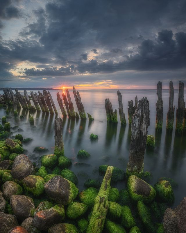 закат, ленобласть, финский залив ***photo preview