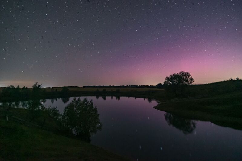 Ночной Август с полярным сияниемphoto preview