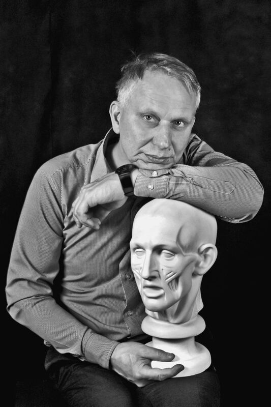 портрет, мужчина, художник, чб, апатиты Молчаливый собеседник. 2023. фото превью