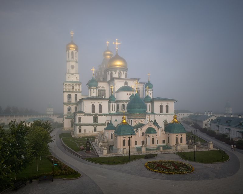 новый  иерусалим, утро, туман Воскресное утроphoto preview