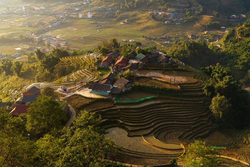 вьетнам, са па, рисовые поля, рисовые террасы Са Паphoto preview