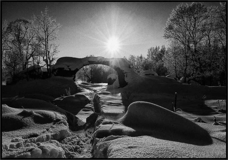 На графских развалинах. Зима.photo preview