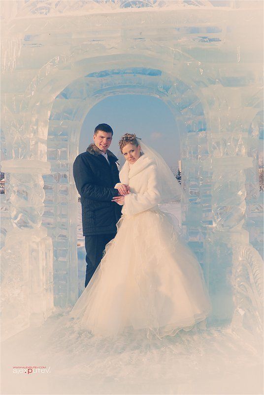 свадьба,невеста,жених,зима,мороз Свадебноеphoto preview