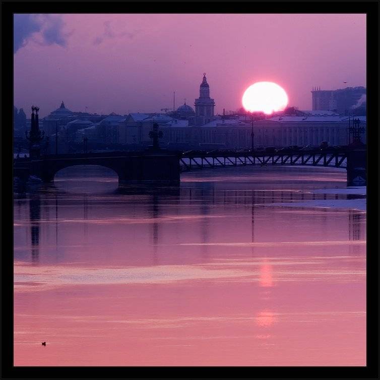 Невская пейзажная закатная картинка. Автор: Kirill Shapovalov петербург, центр, нева, закат, Kirill Shapovalov