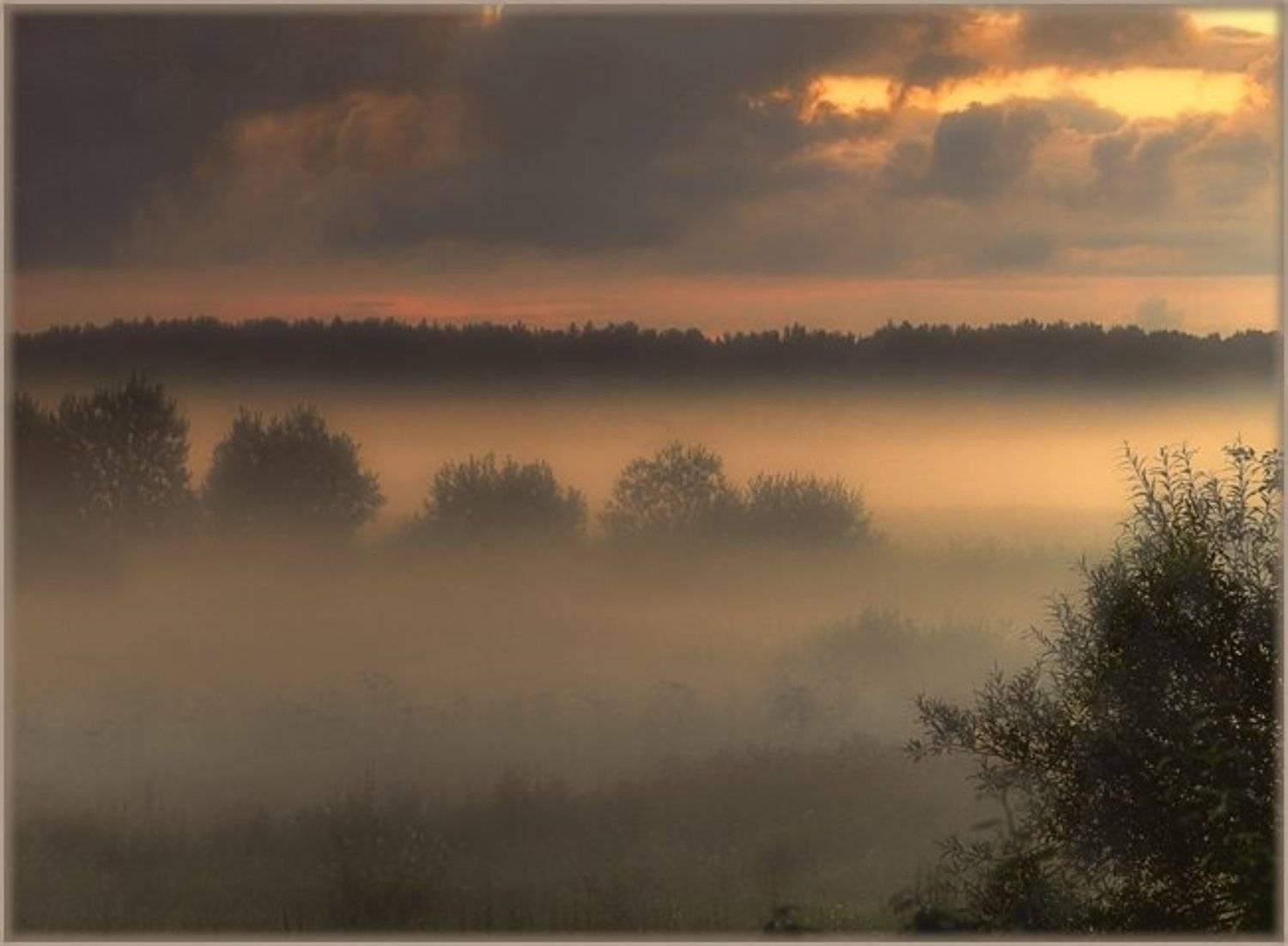 Летний вечер.. Автор: Вадим vvs, туман, вечер, Вадим
