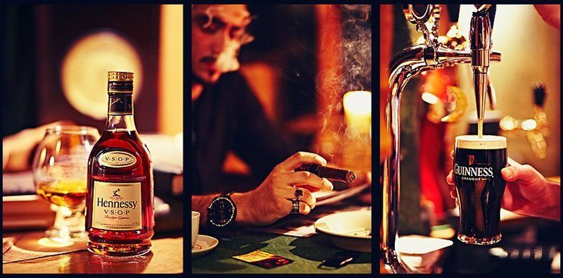 ресторан, виски, пиво, сигара ресторанphoto preview