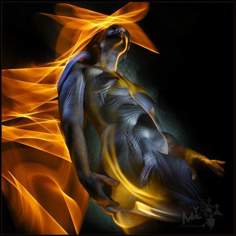 светографика, портрет, свет,  размышление, жанр, сюжет, ню, akt Akt... Пустой дом...  (Светографика 2009) фото превью