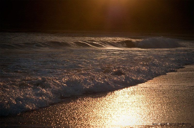 бухта, валентин, лазо, приморье, море, закат, песок, волны, дмитрий, корнилов ***photo preview