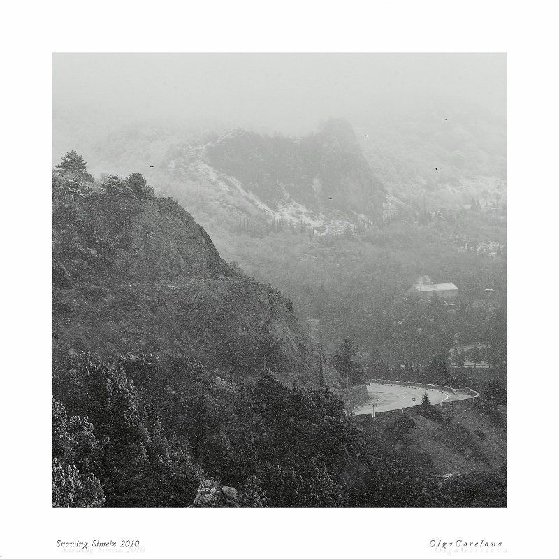 snowing, снег, симеиз, юбк, крым Snowing фото превью