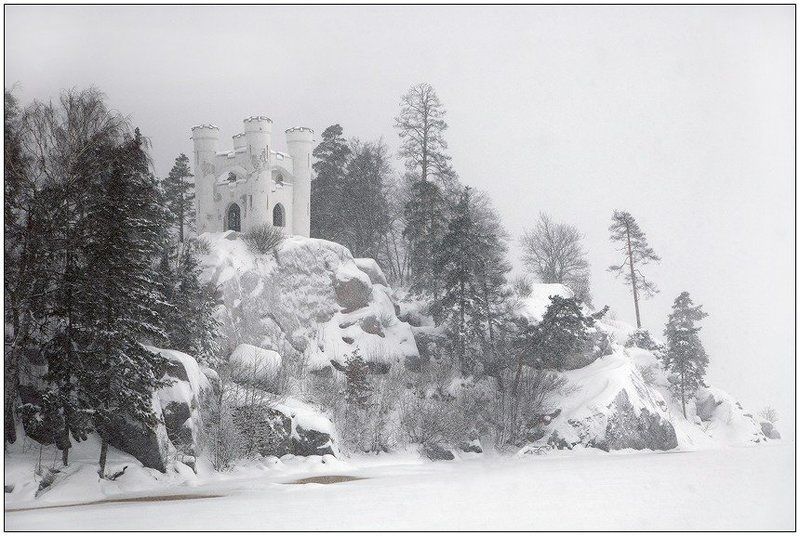 питер, прак, зима, монрепо, снег, метель, финский, залив Монрепоphoto preview