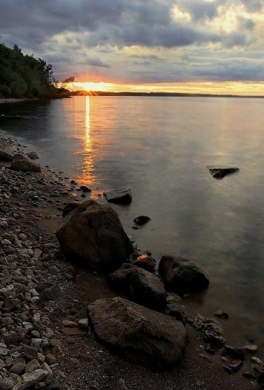 лето, вечер, волга Волжский вечерокphoto preview