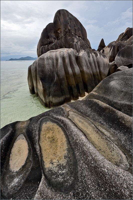 Абстракция, Камни, ла диг, Море, Облака, Океан, Пейзаж, Природа, сейшелы, Скалы, сурс даржан ***photo preview