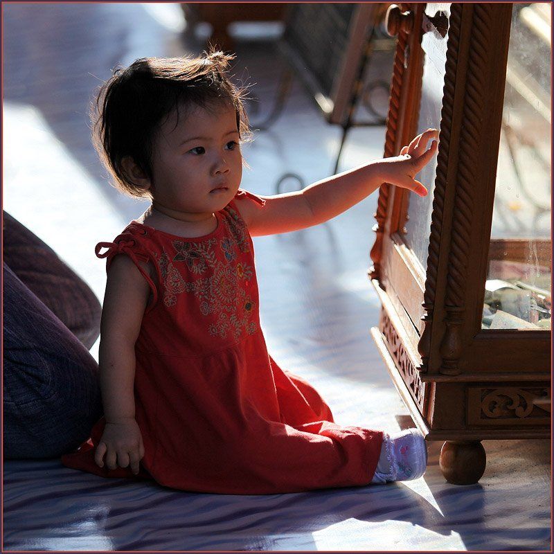 таиланд, чианг май, девочка, солнце Пальчикиphoto preview