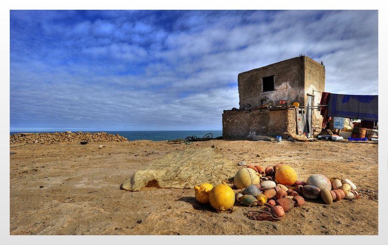 океан, берег, домик, снасти Fisherman\'s toysphoto preview