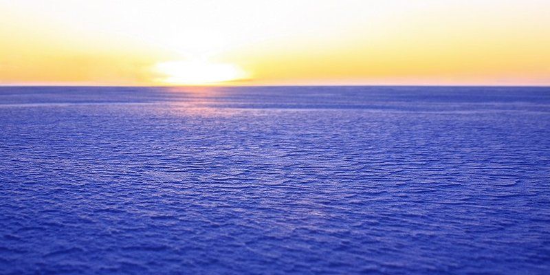 солнце, наст, зима, озеро, имандра ... до горизонта фото превью