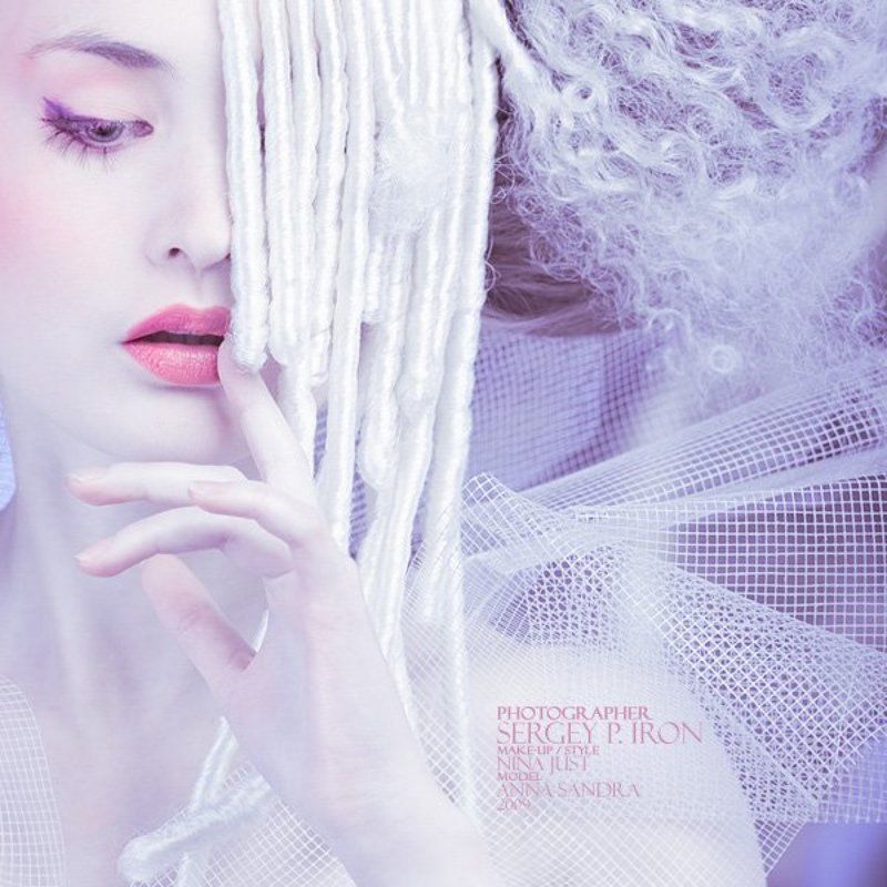 beauty, glamour purple magic in snow...photo preview