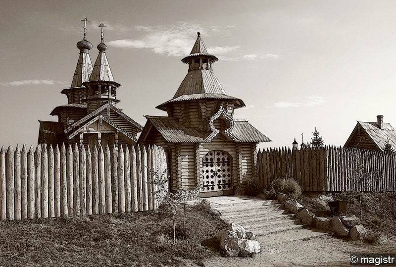 святогорье, скит, сепия, тонирование Скитphoto preview