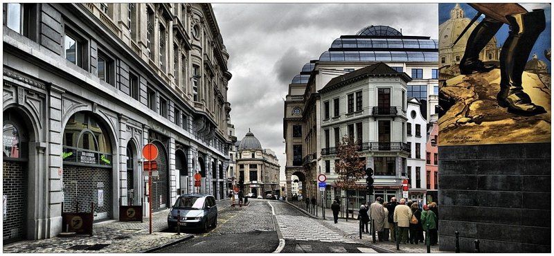 belgium, brussels, бельгия, брюссель, город, улица, дома photo preview