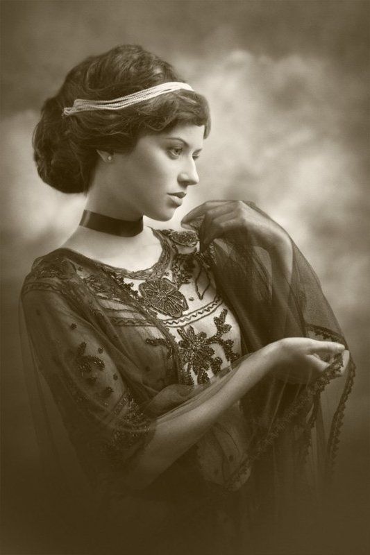 ретро Задумчивая.photo preview