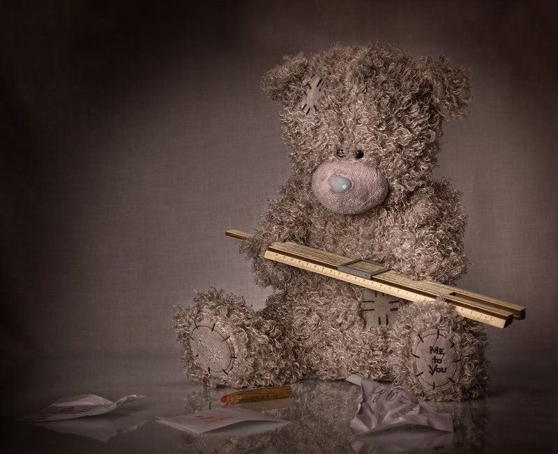 медвежонок, тедди, логарифмическая линейка Счетоводphoto preview