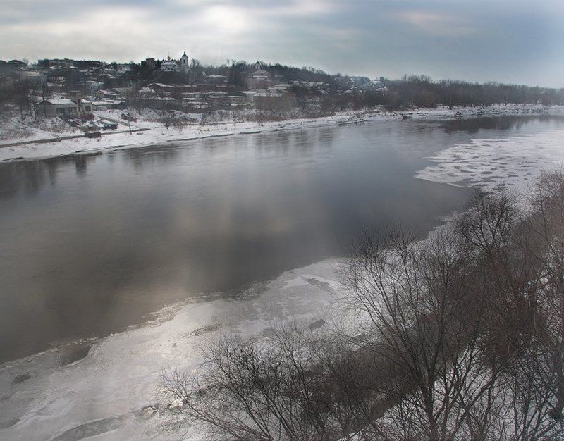 город, река, весна, март Первовесеннееphoto preview