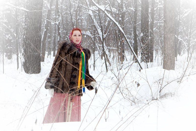 таня, русская, краса, мороз, зима, сугробы, снег Однажды в студёную зимнюю пору...photo preview