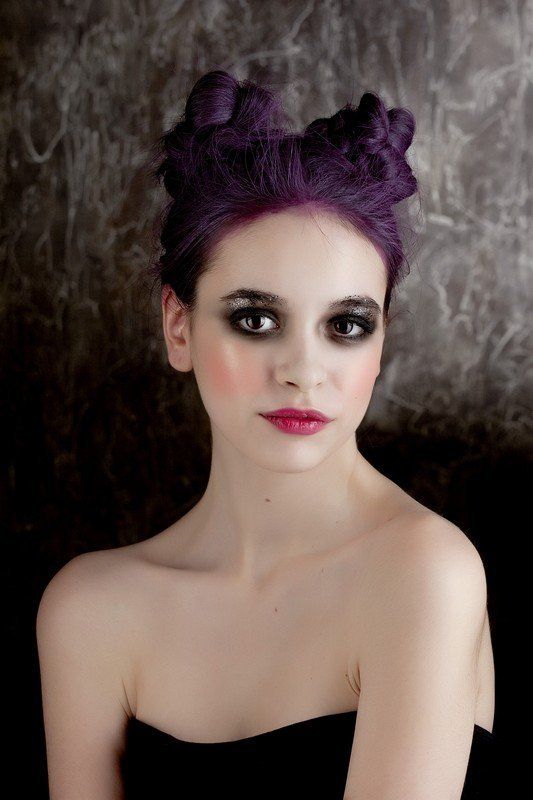 глаза, фиолетовый, минимаус, девушка, бъюти,  photo preview