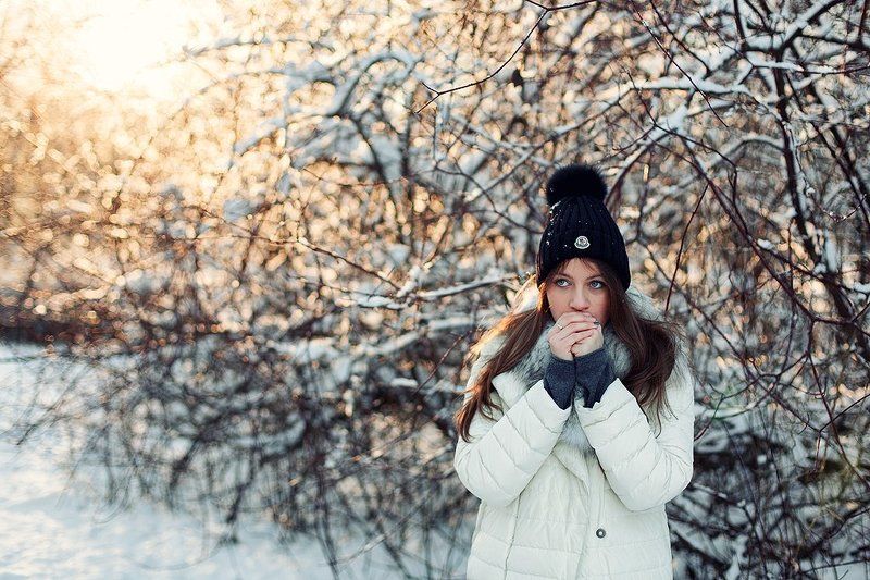 зима, мороз, красота, солнце, девушка S1photo preview