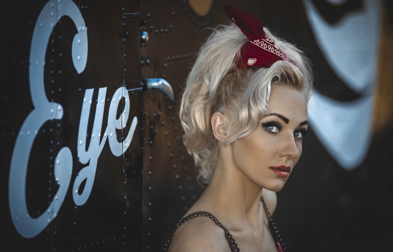 Model, Pin up, Plane, Polish, Portrait, Woman Pinup girlphoto preview