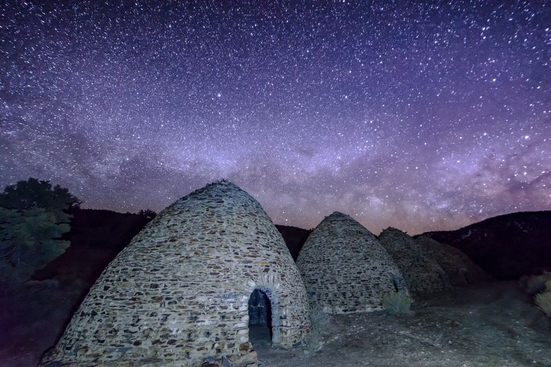 калифорния, долина смерти, ночь, звезды, млечный путь Тишинаphoto preview