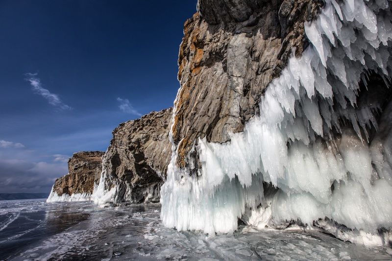 Байкал, лед, скалы Baikal Monster фото превью