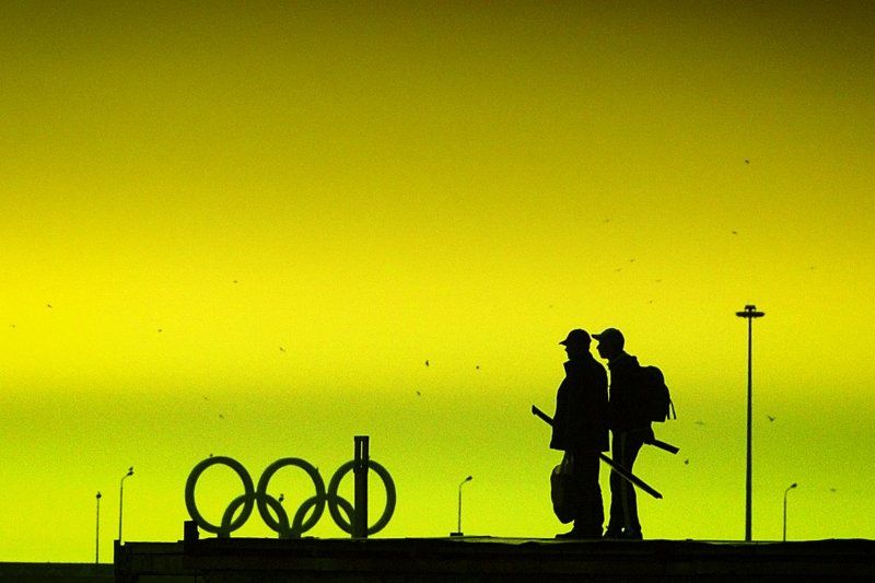 сочи, закат, вечер, сочинская набережная, силуэты, фотограф в сочи даниэлла андреева Апрельский вечер в Сочиphoto preview