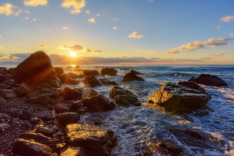 море, восход, клоково Солнце взошло...photo preview