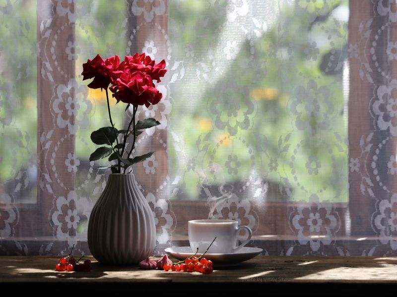 цветы, кофе, натюрморт, напиток, аромат, вкусно, flowers, coffee, still life, drink, aroma, delicious, bouquet , flowers На старой веранде..photo preview